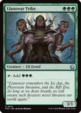 Llanowar Tribe (FDC-214) - Commander: Foundations | Grognard Games
