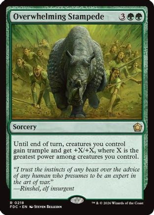 Overwhelming Stampede (FDC-218) - Commander: Foundations | Grognard Games