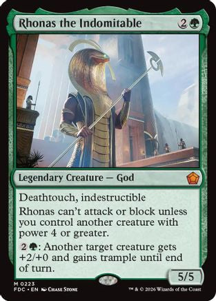 Rhonas the Indomitable (FDC-223) - Commander: Foundations | Grognard Games
