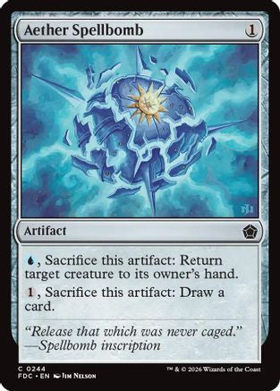 Aether Spellbomb (FDC-244) - Commander: Foundations | Grognard Games