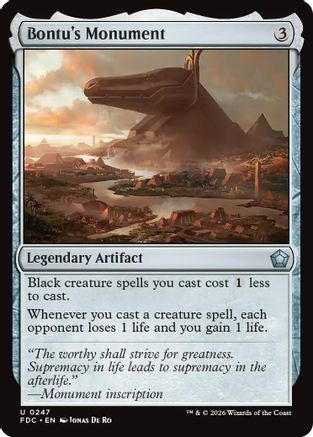 Bontu's Monument (FDC-247) - Commander: Foundations | Grognard Games