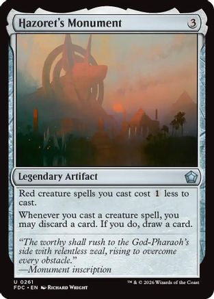 Hazoret's Monument (FDC-261) - Commander: Foundations | Grognard Games