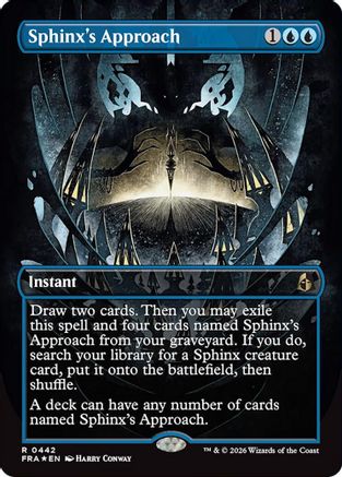 Sphinx's Approach (Borderless) (FRA-442) - Reality Fracture Foil | Grognard Games