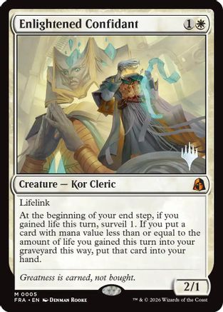 Enlightened Confidant (PPFRA-005) - Promo Pack: Reality Fracture | Grognard Games