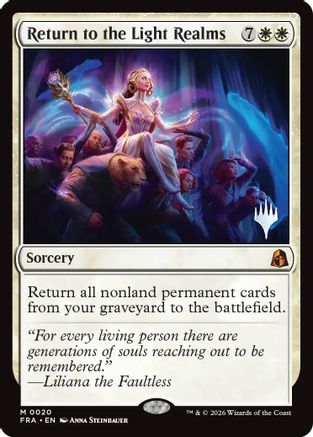 Return to the Light Realms (PPFRA-020) - Promo Pack: Reality Fracture Foil | Grognard Games