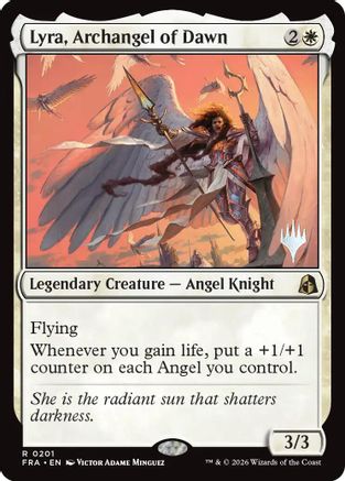 Lyra, Archangel of Dawn (PPFRA-201) - Promo Pack: Reality Fracture Foil | Grognard Games