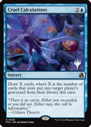 Cruel Calculations (PPFRA-026) - Promo Pack: Reality Fracture Foil | Grognard Games