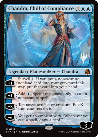 Chandra, Chill of Compliance (PPFRA-212) - Promo Pack: Reality Fracture | Grognard Games