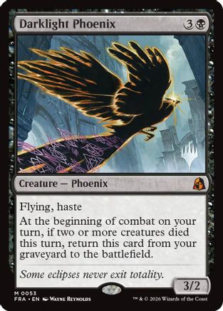 Darklight Phoenix (PPFRA-053) - Promo Pack: Reality Fracture | Grognard Games