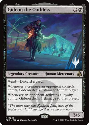 Gideon the Oathless (PPFRA-230) - Promo Pack: Reality Fracture | Grognard Games