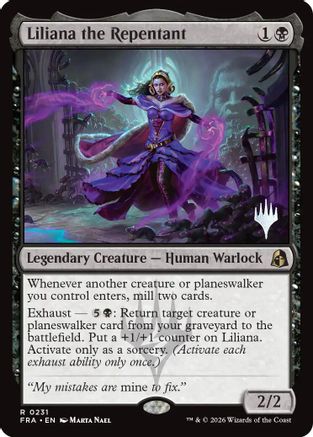 Liliana the Repentant (PPFRA-231) - Promo Pack: Reality Fracture | Grognard Games
