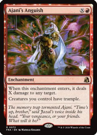 Ajani's Anguish (PPFRA-072) - Promo Pack: Reality Fracture | Grognard Games