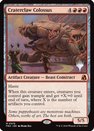 Craterclaw Colossus (PPFRA-078) - Promo Pack: Reality Fracture Foil | Grognard Games
