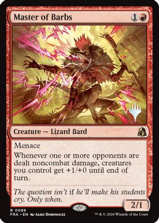 Master of Barbs (PPFRA-088) - Promo Pack: Reality Fracture Foil | Grognard Games
