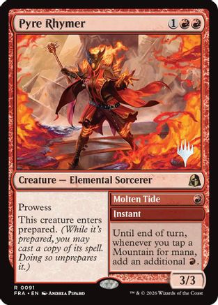 Pyre Rhymer (PPFRA-091) - Promo Pack: Reality Fracture Foil | Grognard Games