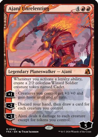 Ajani Unrelenting (PPFRA-242) - Promo Pack: Reality Fracture | Grognard Games