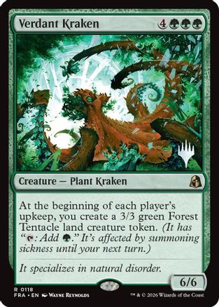 Verdant Kraken (PPFRA-118) - Promo Pack: Reality Fracture | Grognard Games