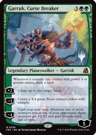 Garruk, Curse Breaker (PPFRA-259) - Promo Pack: Reality Fracture | Grognard Games