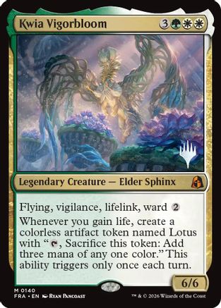 Kwia Vigorbloom (PPFRA-140) - Promo Pack: Reality Fracture Foil | Grognard Games