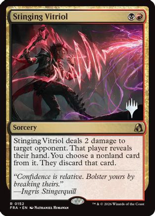 Stinging Vitriol (PPFRA-152) - Promo Pack: Reality Fracture Foil | Grognard Games
