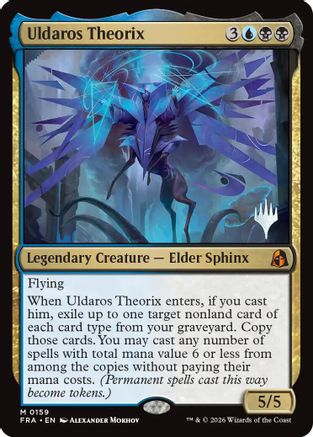 Uldaros Theorix (PPFRA-159) - Promo Pack: Reality Fracture Foil | Grognard Games