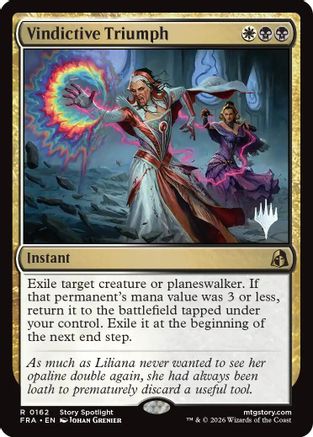 Vindictive Triumph (PPFRA-162) - Promo Pack: Reality Fracture Foil | Grognard Games