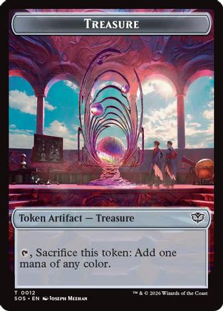 Treasure // Clue Token Double-Sided Token (SOS-12 // 14) - Secrets of Strixhaven | Grognard Games