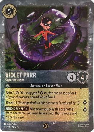 Violet Parr - Super Resilient (19) - Disney Lorcana Promo Cards Holofoil | Grognard Games
