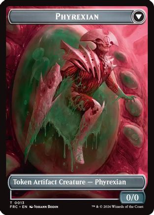 Phyrexian // Incubator Double-Sided Token (FRC-13 // 13) - Commander: Reality Fracture | Grognard Games