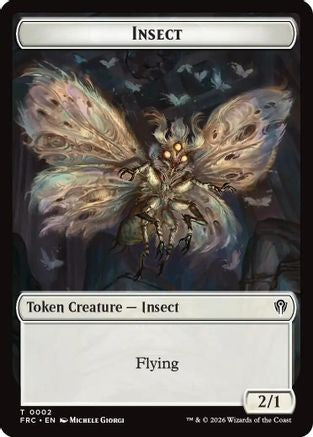 Insect // Rogue Double-Sided Token (FRC-2 // 7) - Commander: Reality Fracture | Grognard Games