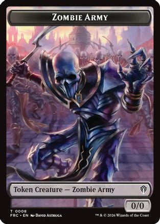Zombie Army // Goblin Double-Sided Token (FRC-8 // 9) - Commander: Reality Fracture | Grognard Games