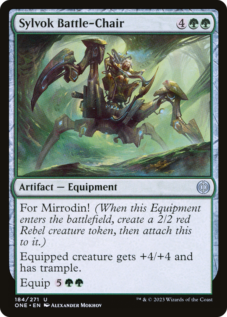 Sylvok Battle-Chair [Phyrexia: All Will Be One] | Grognard Games