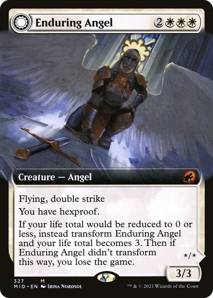 Enduring Angel // Angelic Enforcer (Extended) [Innistrad: Midnight Hunt] | Grognard Games