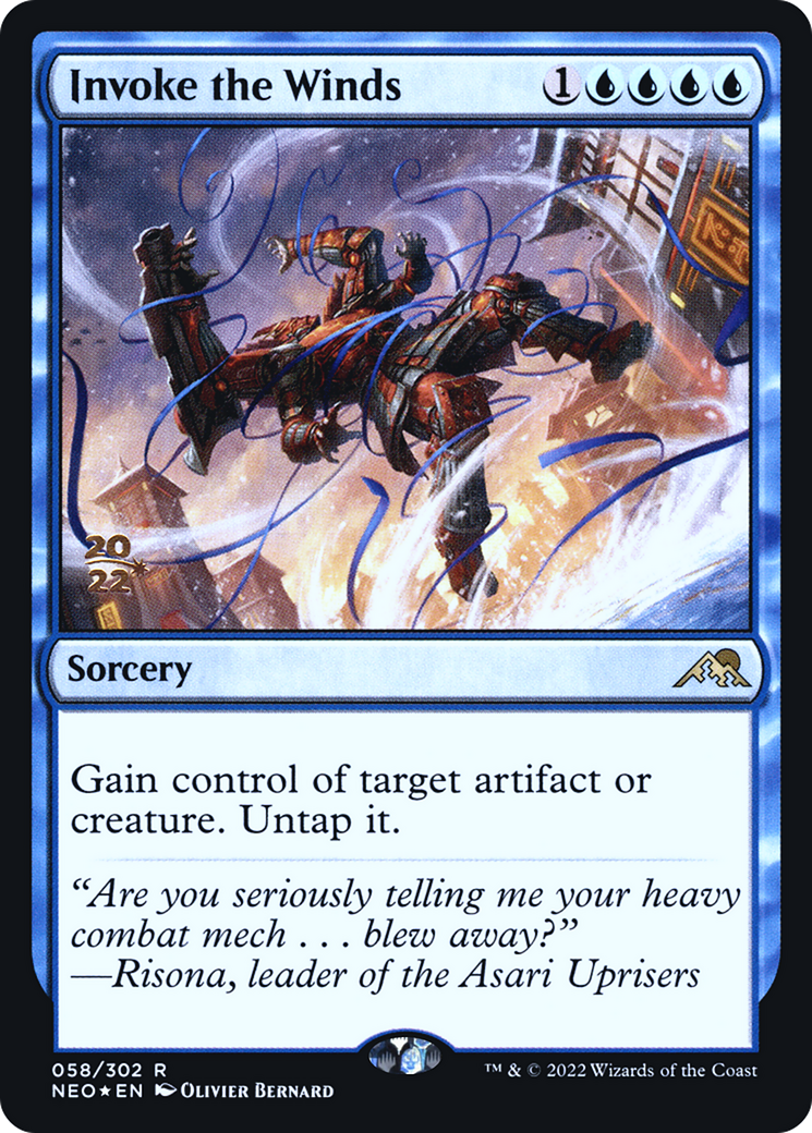 Invoke the Winds [Kamigawa: Neon Dynasty Prerelease Promos] | Grognard Games