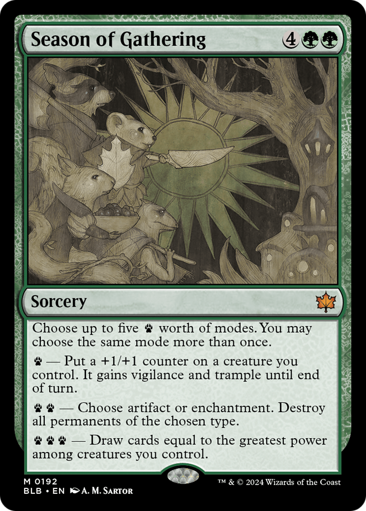 Season of Gathering (BLB-192) - Bloomburrow Foil | Grognard Games