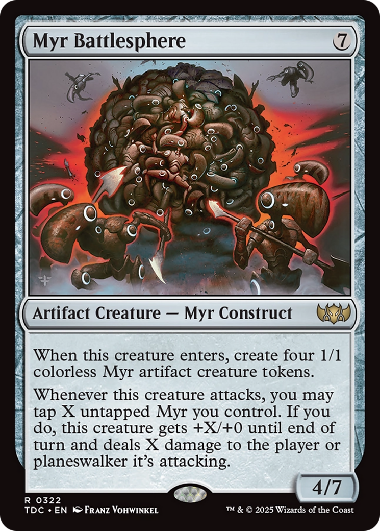 Myr Battlesphere [Tarkir: Dragonstorm Commander] | Grognard Games