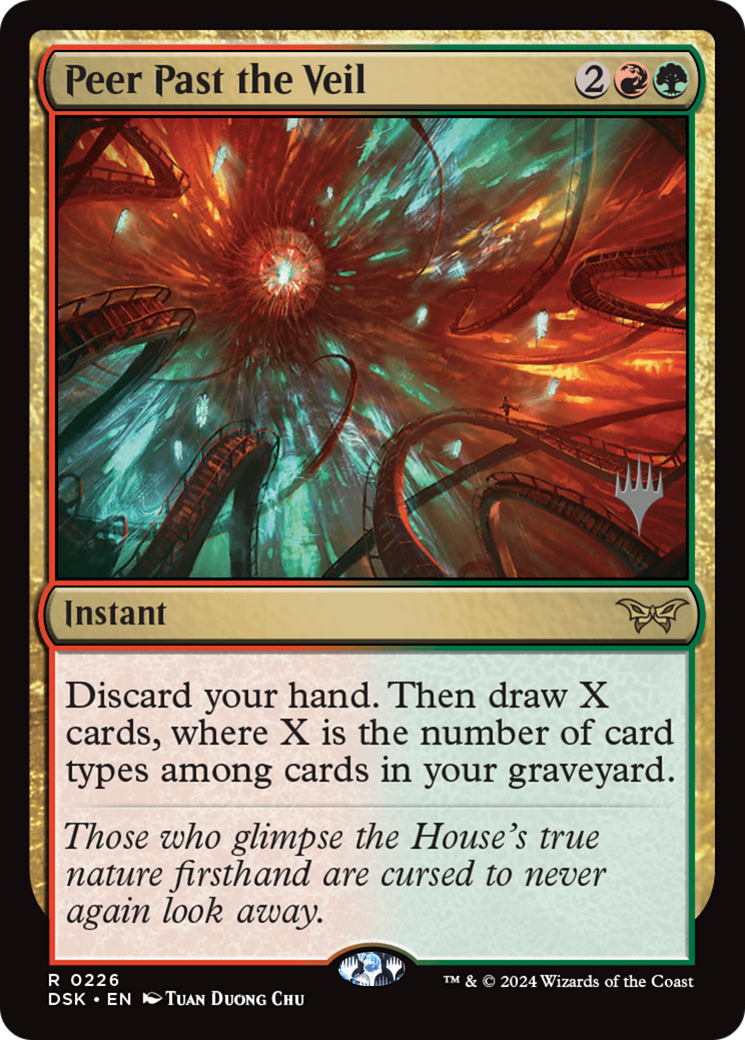 Peer Past the Veil (Promo Pack) [Duskmourn: House of Horror Promos] | Grognard Games