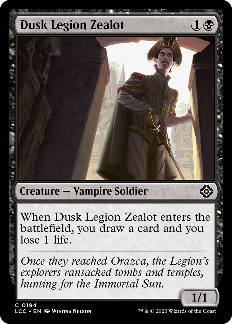 Dusk Legion Zealot [The Lost Caverns of Ixalan Commander] | Grognard Games