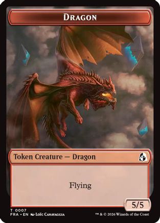 Dragon // Treasure Double-Sided Token (FRA-7 // 15) - Reality Fracture | Grognard Games