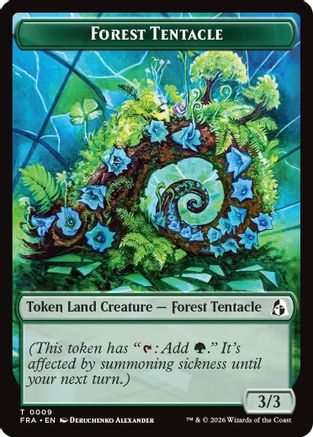 Forest Tentacle // Beast Double-Sided Token (FRA-9 // 8) - Reality Fracture | Grognard Games