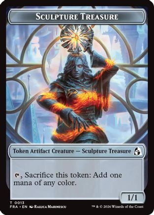 Sculpture Treasure // Beast Double-Sided Token (FRA-13 // 8) - Reality Fracture | Grognard Games