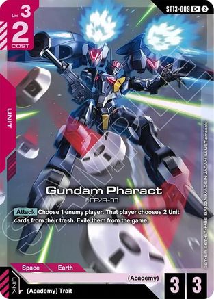 Gundam Pharact (C+) - Starter Deck 13 Silent Barrage (ST13-009) Holofoil | Grognard Games
