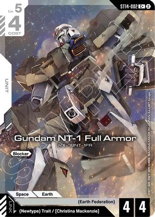 Gundam NT-1 Full Armor (C+) - Starter Deck 14 Heavy Dominion (ST14-002) Holofoil | Grognard Games