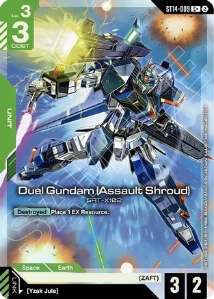 Duel Gundam (Assault Shroud) (C+) - Starter Deck 14 Heavy Dominion (ST14-009) Holofoil | Grognard Games