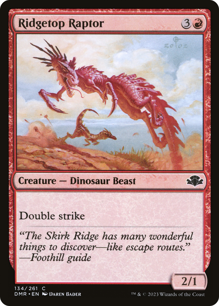Ridgetop Raptor [Dominaria Remastered] | Grognard Games