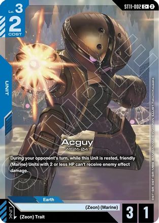 Acguy (C+) - Starter Deck 11 Aquatic Assault (ST11-002) Holofoil | Grognard Games