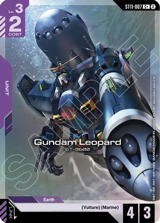 Gundam Leopard (C+) - Starter Deck 11 Aquatic Assault (ST11-007) Holofoil | Grognard Games