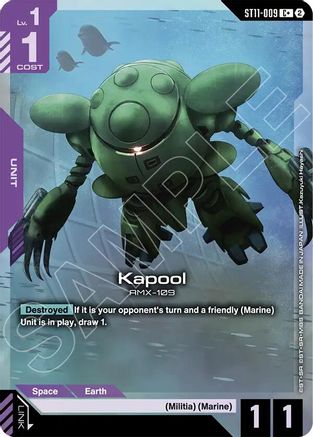 Kapool (C+) - Starter Deck 11 Aquatic Assault (ST11-009) Holofoil | Grognard Games