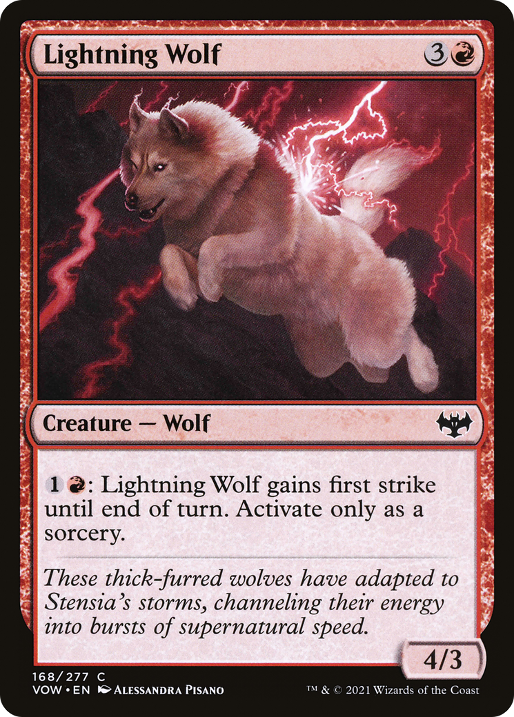 Lightning Wolf [Innistrad: Crimson Vow] | Grognard Games