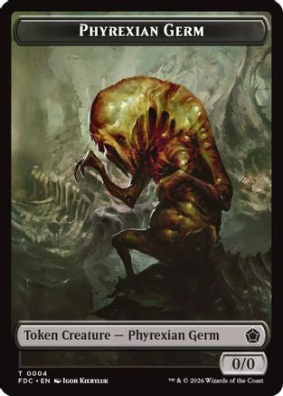 Phyrexian Germ // Phyrexian Beast Double-Sided Token (FDC-4 // 11) - Commander: Foundations | Grognard Games